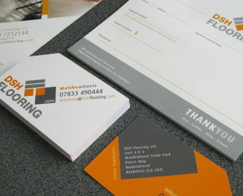 Eye catching business stationery designed in Tring