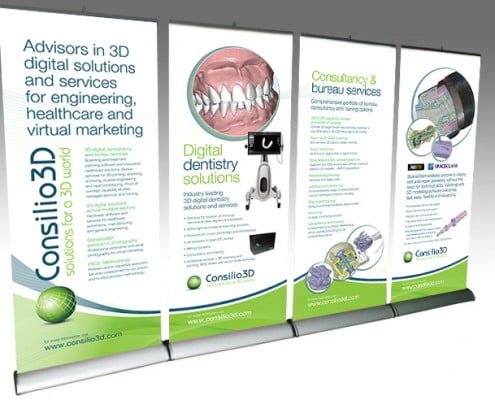 Banners and exhibition stands and graphics